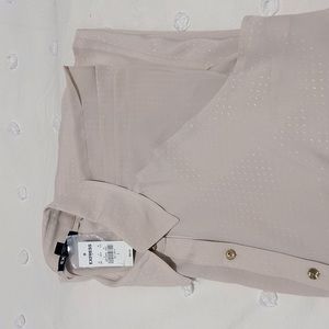 Pale pink sleeveless office top